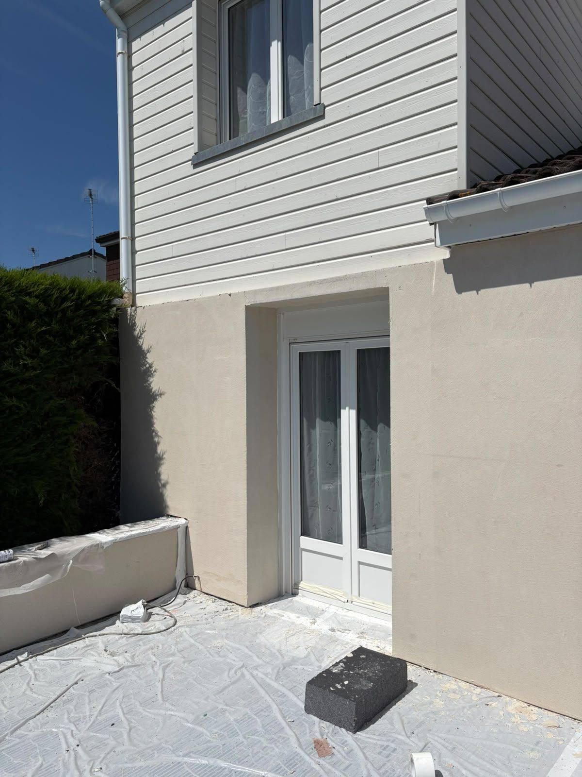 Sous-couche appliquée au rez-de-chaussée