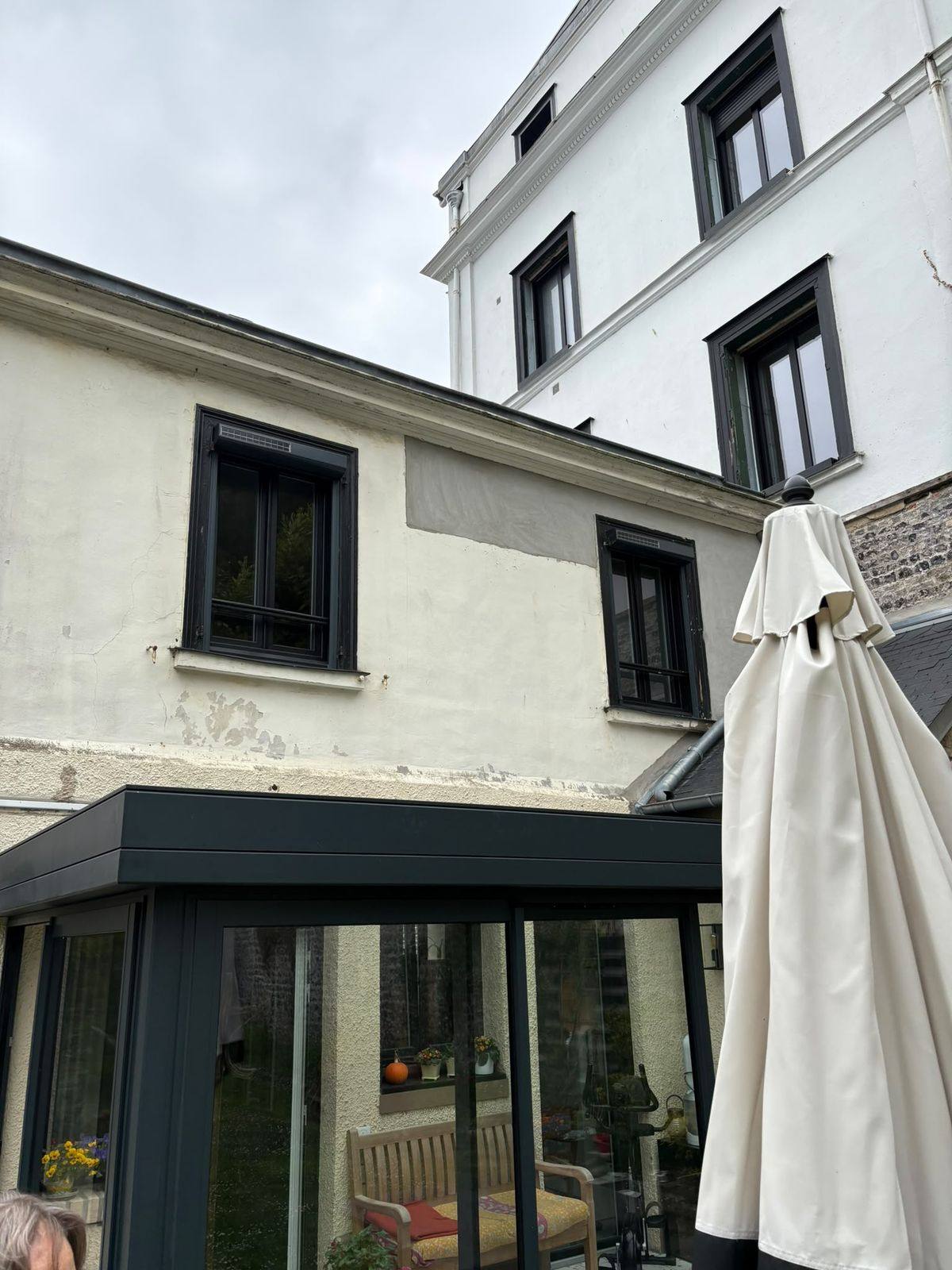 Maison de ville côté cour, après travaux