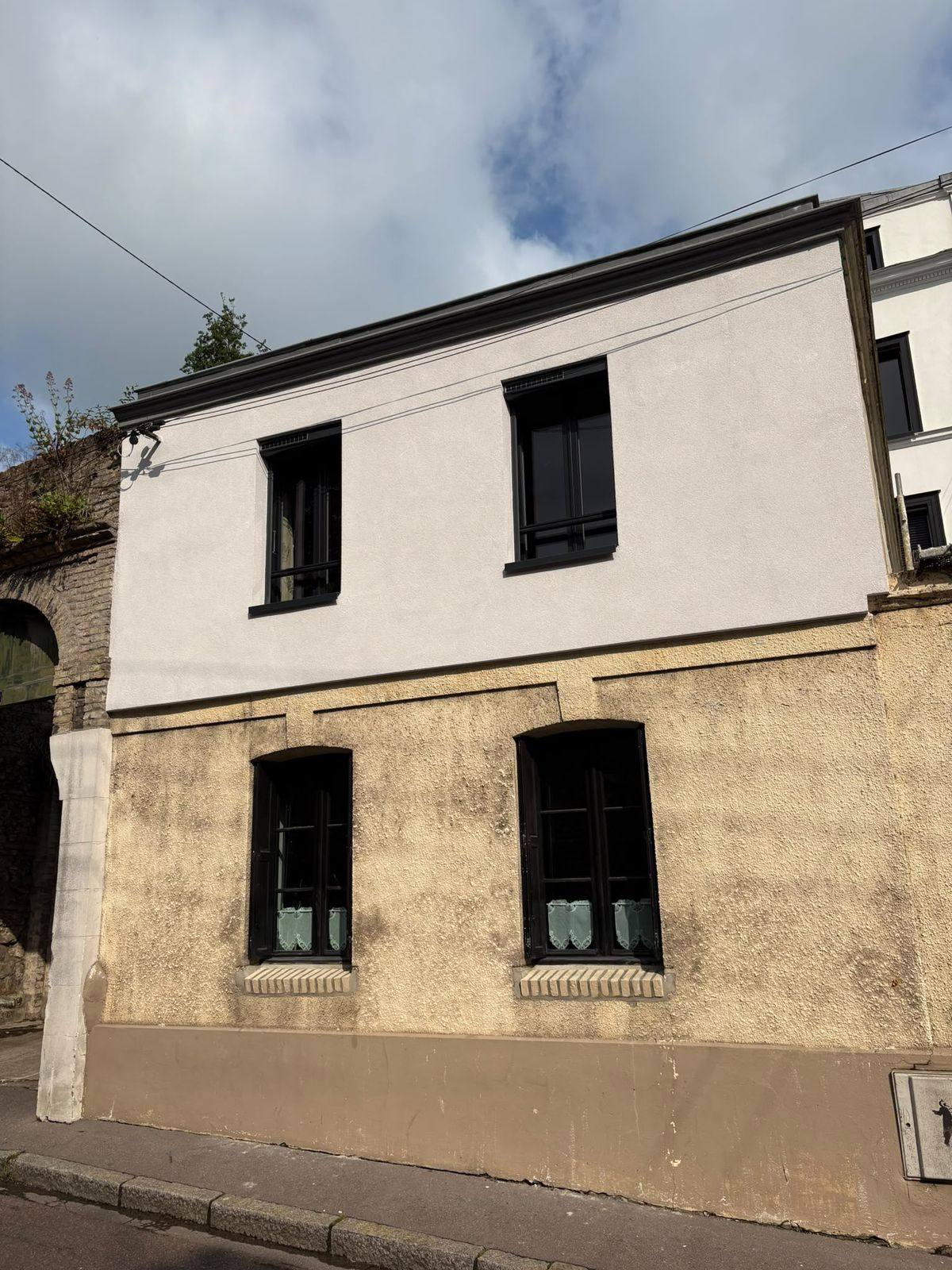 Maison de ville côté rue, avant travaux